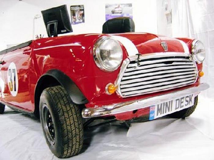 Red Mini Car Desk