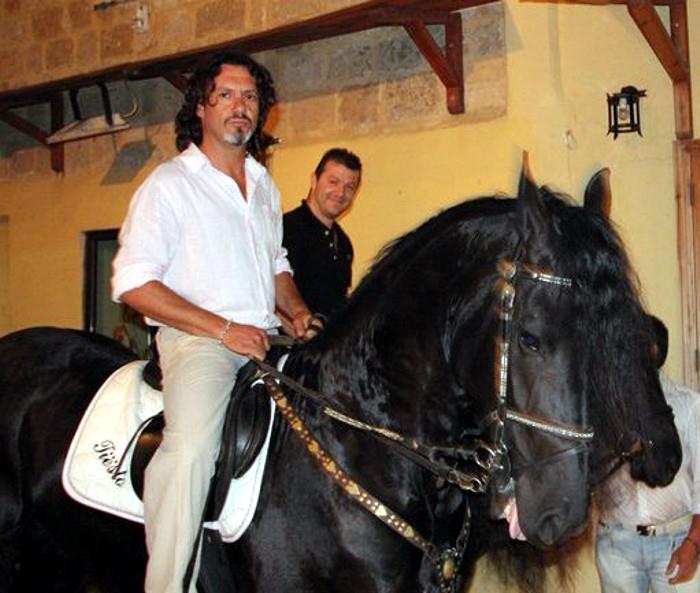 Two Black Stallions in Rhodes