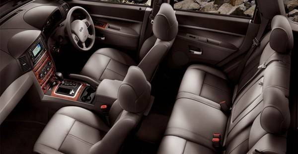Inside a Jeep