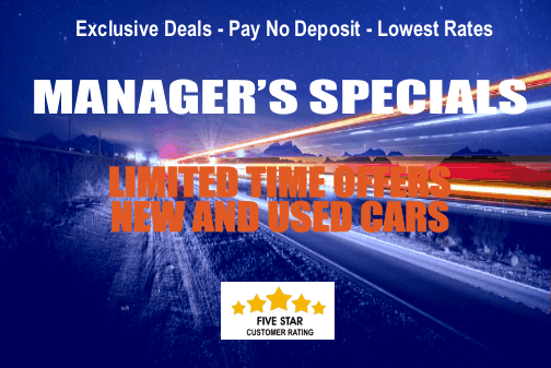 Manager's Specials  2 Year Car Leasing