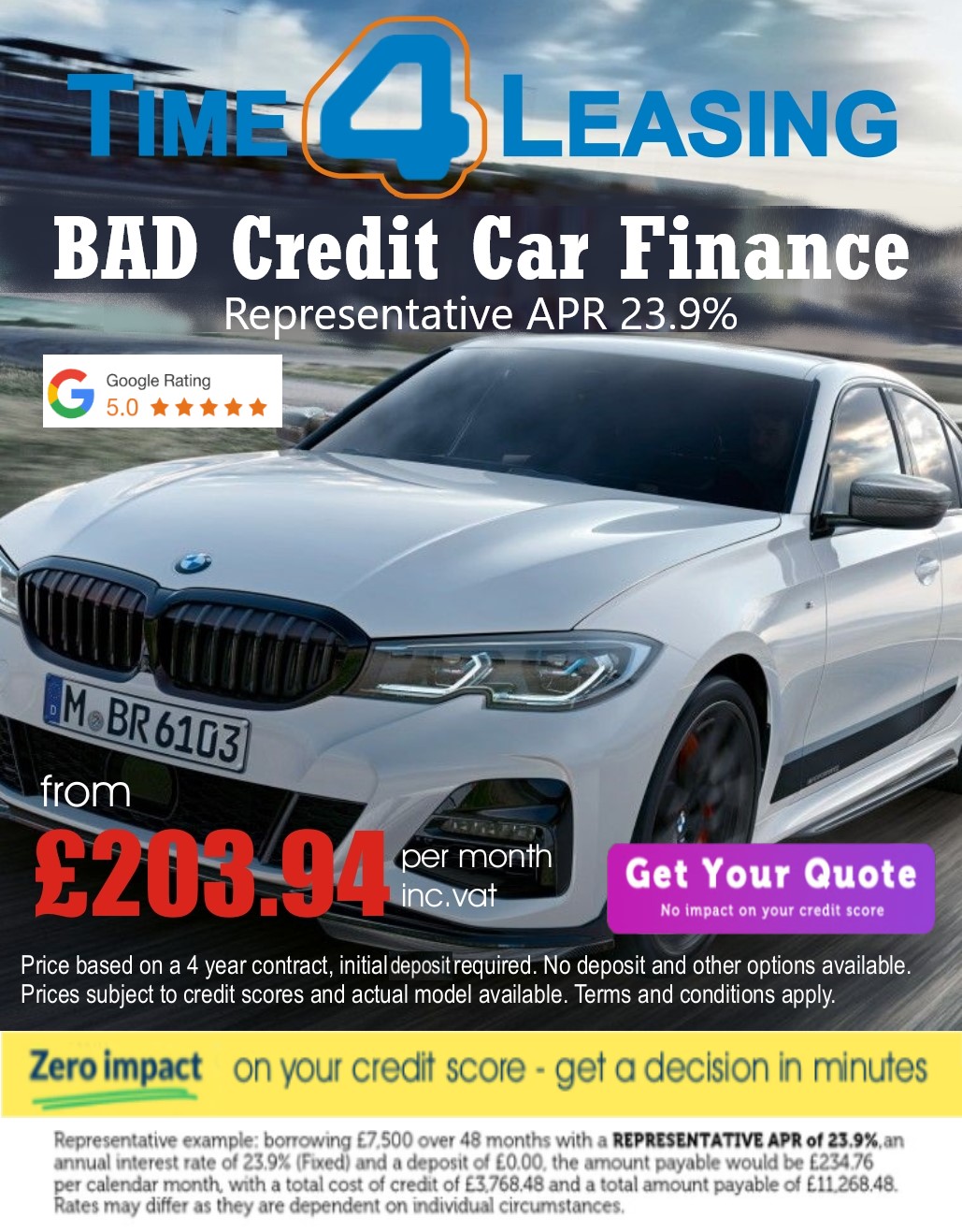 BMW Poor Credit Finance Deal