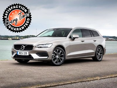 Best Volvo V60, DRIVe, R Des, M, Black Sapphire Black & Cream half leather, Conv. pack & Heated seats Lease Deal